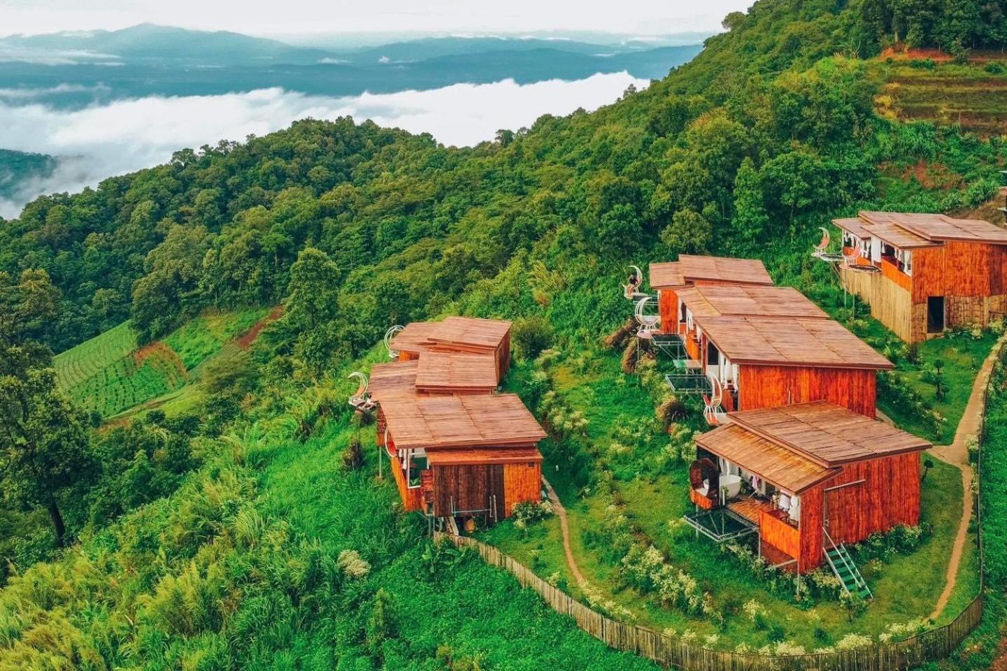 ホテル ไร่ดอยช้าง ม่อนเเจ่ม Mon Jam エクステリア 写真